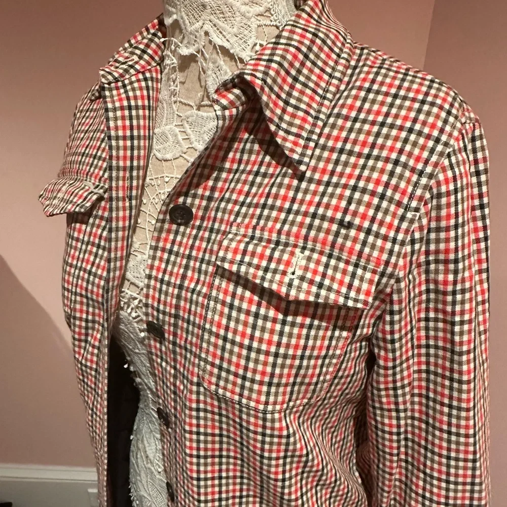 Isaac Mizrahi check cozy light jacket